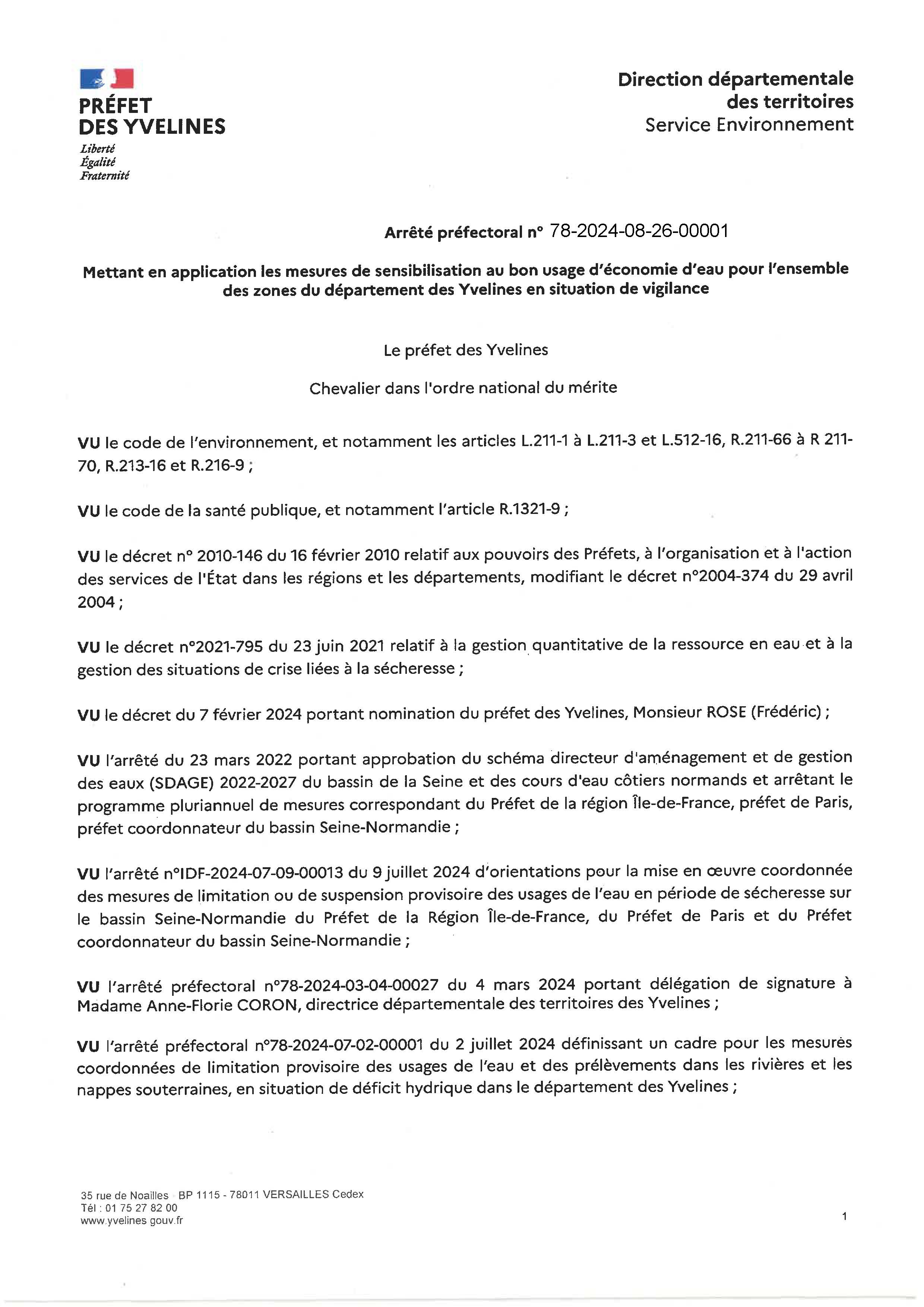 AP Senbilisation au bon usage de leau Yvelines Page 01